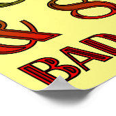Bad at Month Funny Poster Sign (Ecke)