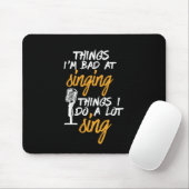 Bad At singing Funny Karaoke Sängerin Artist Mousepad (Mit Mouse)