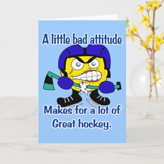 Bad Attitude Card Karte (Gelbe Blume)