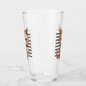 Bad Attitude Cat Mugshot - Funny Feline Design Glas (Links)