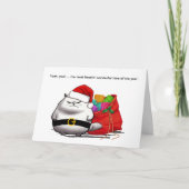 Bad Attitude Weihnachtskarte Karte (Vorderseite)