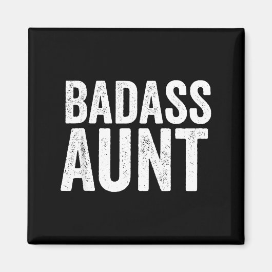 Bad Aunt Gift Funny New Aunt Idea New Niece Nephew Magnet (Vorne)