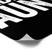 Bad Aunt Gift Funny New Aunt Idea New Niece Nephew Poster (Ecke)