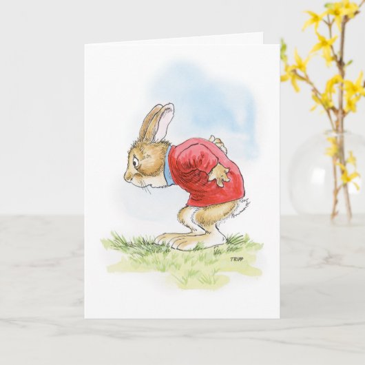 Bad Back Birthday Card Karte (Gelbe Blume)