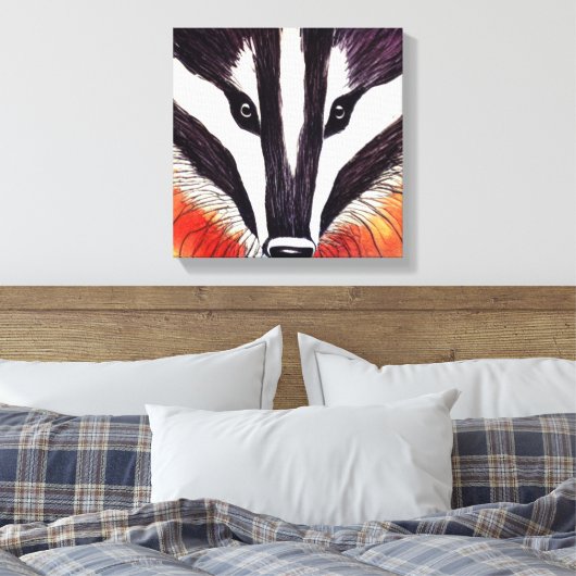 Bad Badger Leinwanddruck (Insitu (Schlafzimmer))