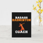 Bad Badminton Coach Karte (Gelbe Blume)
