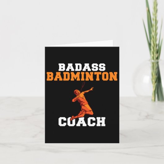 Bad Badminton Coach Karte (Vorderseite)
