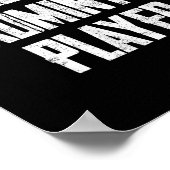 Bad Badminton Player Bold Typography Statement  Poster (Ecke)