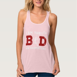 Bad Badminton Player Racket Spiel unfairer Sportle Tank Top