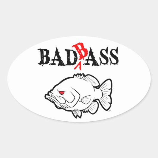 Bad Bass Stickers (Vorderseite)
