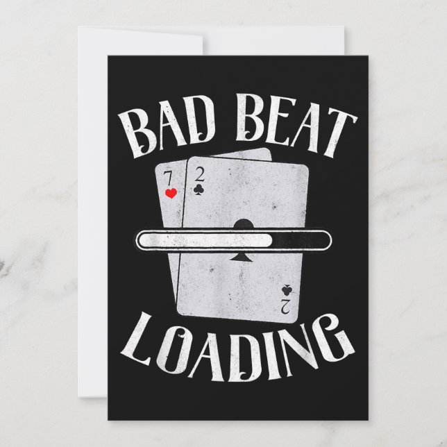 Bad Beat Loading Texas Holdem Casino Poker (Vorderseite)