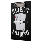 Bad Beat Loading Texas Holdem Casino Poker Klemmbrett (Links)