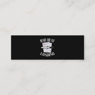 Bad Beat Loading Texas Holdem Casino Poker Mini Visitenkarte