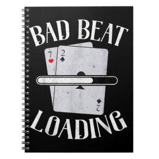 Bad Beat Loading Texas Holdem Casino Poker Notizblock