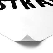 Bad Berry Puns Straw matize Me Erdbeeren Pun Poster (Ecke)