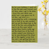 Bad Birthday Karte (Gelbe Blume)