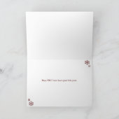 Bad Black Cat Weihnachtskarte Feiertagskarte (Innenseite)