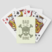 Bad Bone Skull & Crossbones Spielkarten (Rückseite)