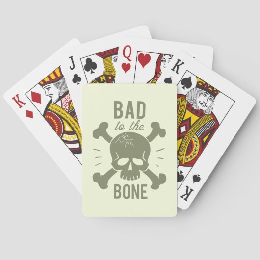 Bad Bone Skull & Crossbones Spielkarten (Rückseite)