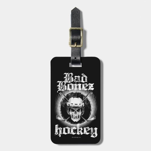 Bad Bonez Hockey Gepäckträger Tag Gepäckanhänger (Vorderseite vertikal)