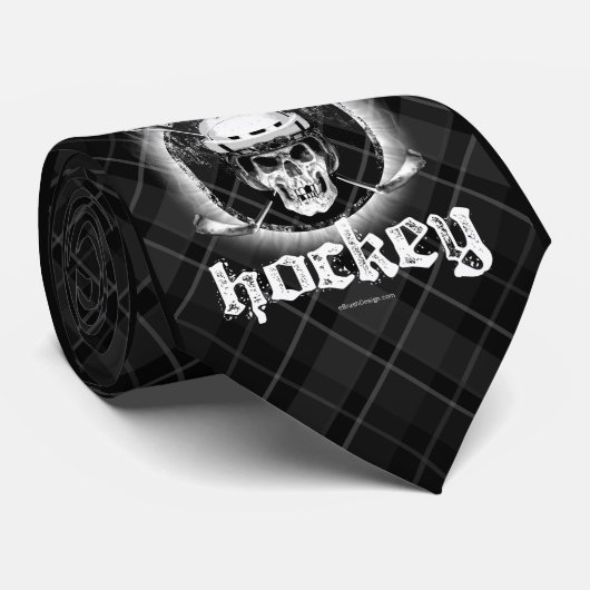 Bad Bonez Hockey Krawatte (dunkel) (Gerollt)