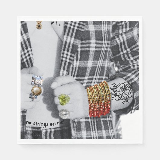 Bad & Boo-Jee Bride Serviette (Vorderseite)