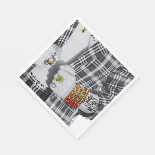 Bad & Boo-Jee Bride Serviette (Ecke)