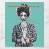 Bad & Boo-Jee Bride Weinetikett (Einzelnes Label)