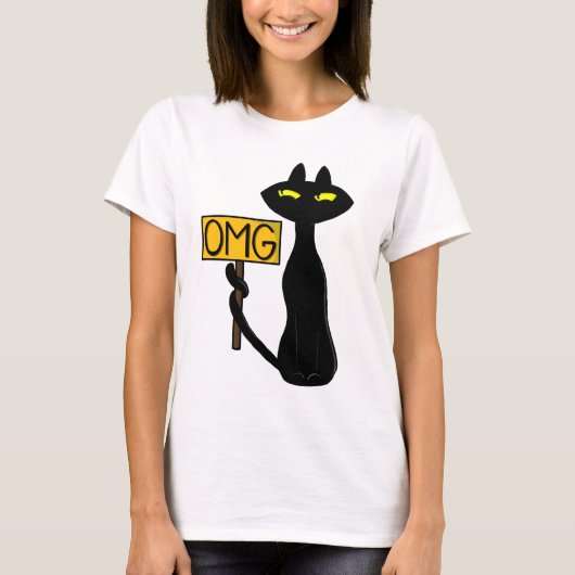 Bad Boogie -Die Katze- Damen T-Shirts (Vorderseite)