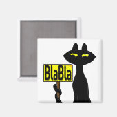Bad Boogie Fanny Magnet - BlaBla Schild (Vorderseite/Rückseite)