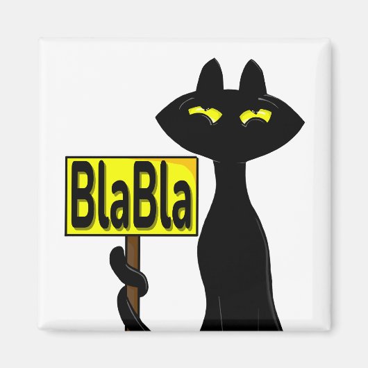 Bad Boogie Fanny Magnet - BlaBla Schild (Vorne)