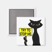 Bad Boogie Fanny Magnet - Try To Stop Me Schild (Vorderseite/Rückseite)
