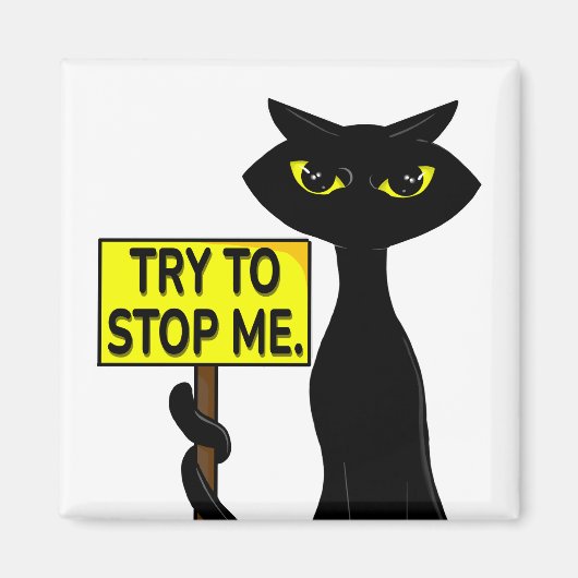 Bad Boogie Fanny Magnet - Try To Stop Me Schild (Vorne)