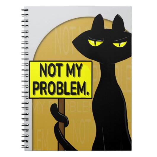 Bad Boogie Lustiges Notizbuch - Nicht Mein Problem Notizblock (Vorderseite)