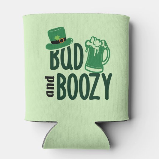 Bad & Boozy: Personalisiertes Golfer Irish Beer Dosenkühler (Rückseite)