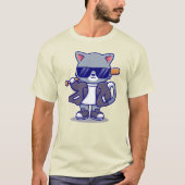Bad Boy Cat T-Shirt (Vorderseite)