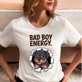Bad Boy Energy Rottweiler  Tri-Blend Shirt