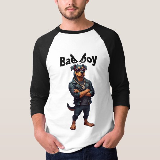 "Bad Boy Vibes Raglan T - Shirt - Bold & Fearless (Vorderseite)