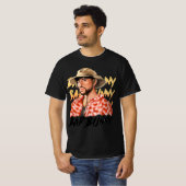 Bad Bunny in Panama Hat Un Verano Sin Ti Illustrat T-Shirt (Vorne ganz)