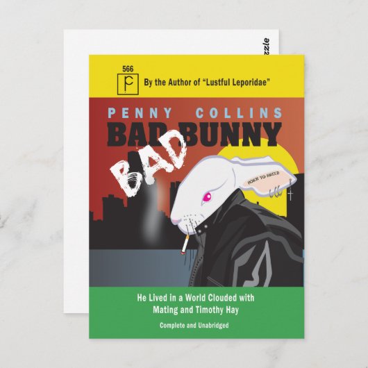 BAD BUNNY POSTKARTE (Vorne/Hinten)
