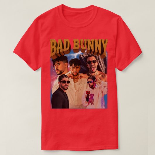 Bad Bunny Retro Style 2 T-Shirt (Design vorne)