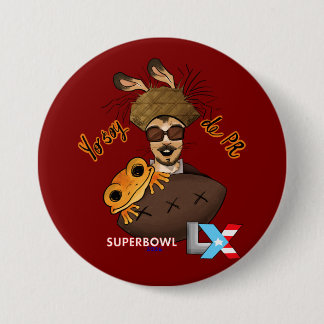 Bad Bunny Super Bowl Button