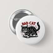 Bad Cat Button (Vorne & Hinten)