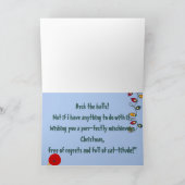 "Bad Cat" Faltkarte für Weihnachtsgrüße Karte (Innenseite)