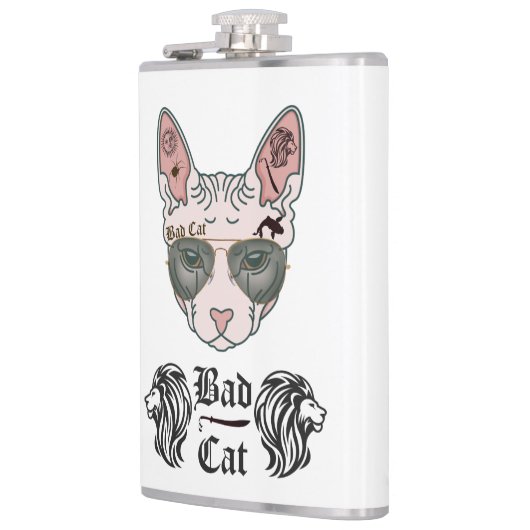 Bad Cat Flachmann (Links)