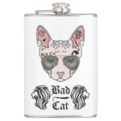 Bad Cat Flachmann (Vorderseite)