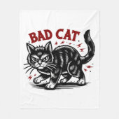 Bad Cat Fleecedecke (Vorderseite)