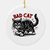 Bad Cat Keramik Ornament (Hinten)