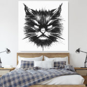 Bad Cat Leinwanddruck (Insitu (Schlafzimmer))