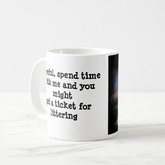 Bad Cat Pick Up Lines #3 Kaffeetasse (Vorderseite Links)